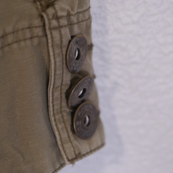 Romeo & Juliette Size L Jacket Embroidered Metal Buttons Faded Olive Green - Picture 8 of 12